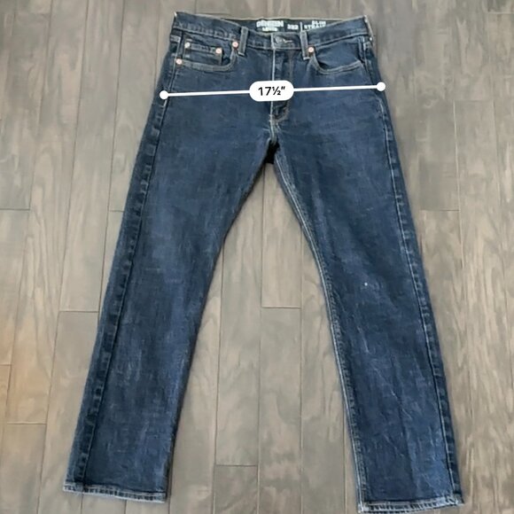 Levi's Denizen Blue Slim Straight 32x30 Denim Men's Jeans - Picture 11 of 14